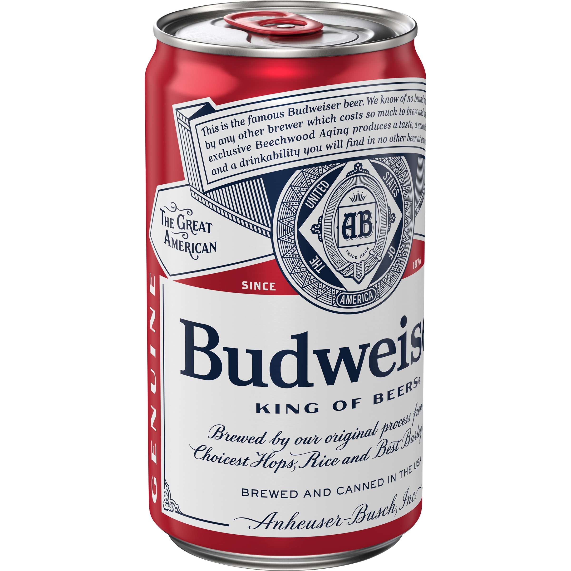 Budweiser Beer 8 Fl Oz Can 5 Abv Walmart Com