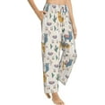 thumbnail image 3 of PISONIC Alpaca Cactus Printed Women's Pajama Pants, Comfy Pajama Bottoms With Pockets&Drawstring, 3 of 7