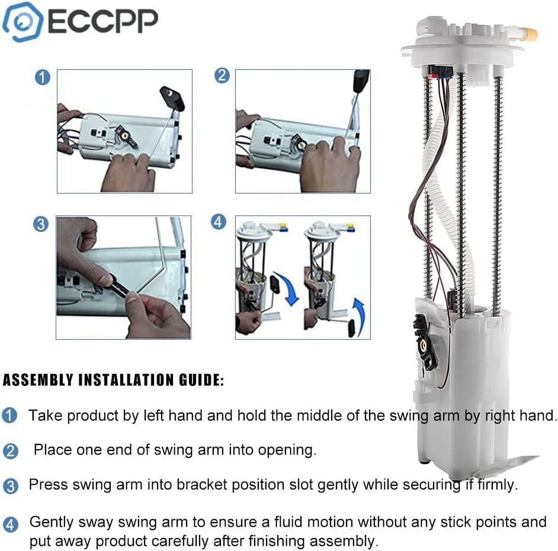 <b>Electric Intank Fuel Pump, Replacement for Nissan Frontier Pathfinder Xterra for Suzuki Equator 2005 -2015 L4 2.5L V6 4.0L OEM E8743M Module Assembly</b>