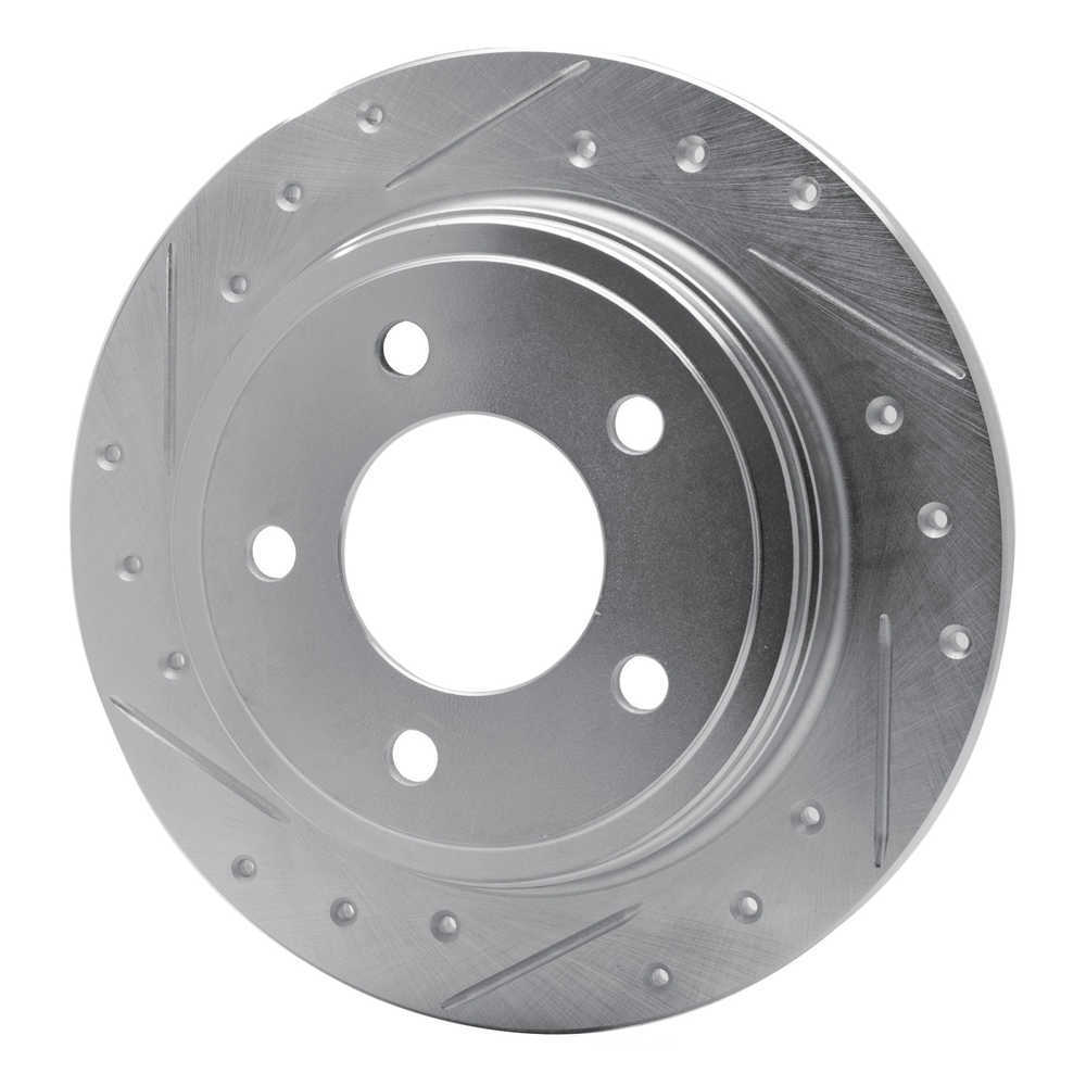 Dynamic Friction Company 631-40012L DFC Brake Rotor - Drilled And Slotted - Silver