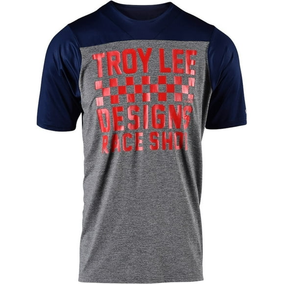 Jersey Ciclismo Troy Lee Skyline S/s Checker Navy Troy Lee Designs S/s Checker