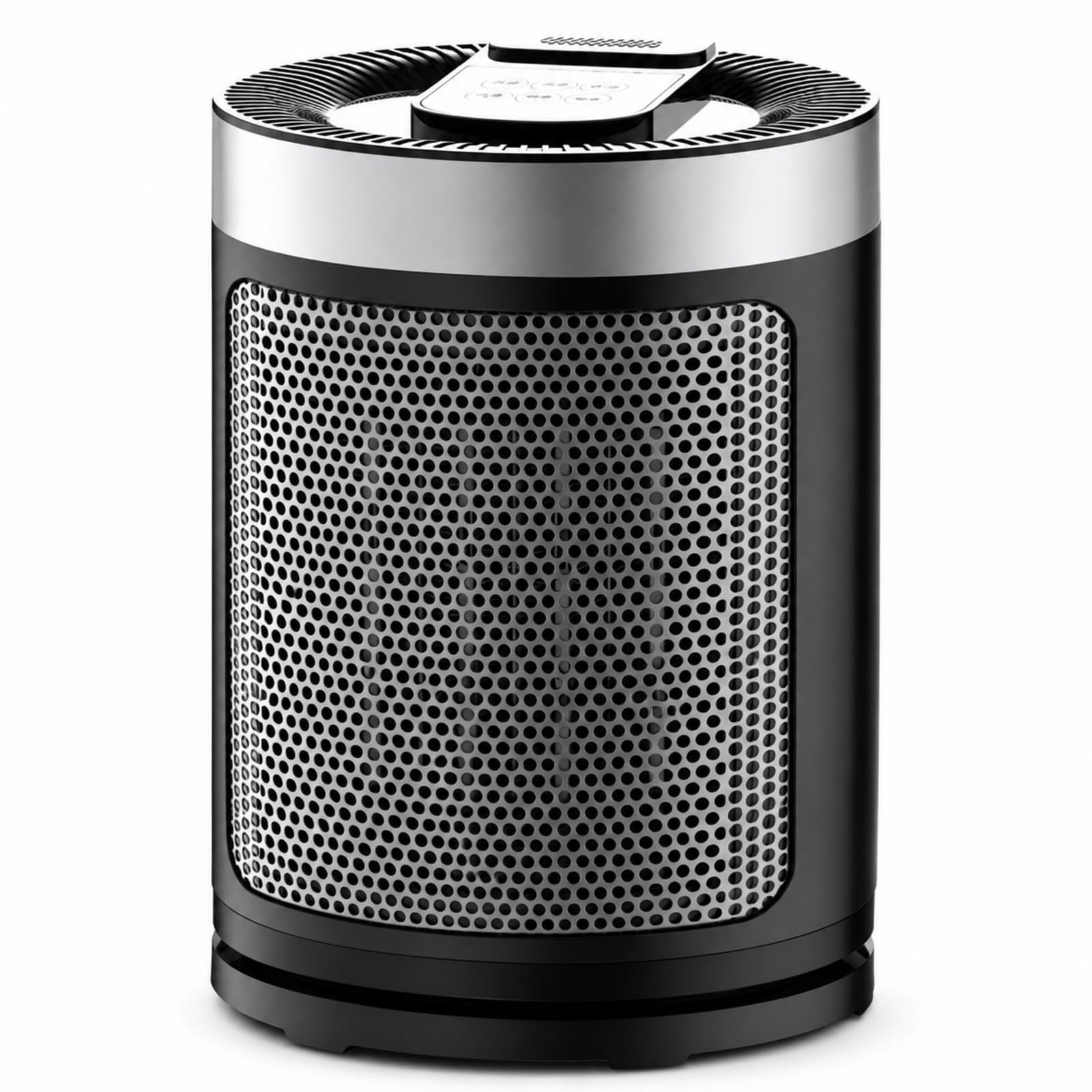 1500W Ceramic Space Heater – Fast Heating with Thermostat Timer & 5 Heat Modes Portable Electric Heater for Bedroom Office Home Silver
