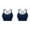 Navy, variant on EHQJNJ Lace Bralette Plus Size Pack 2Pc Womens Cross Back Sport Bras Padded Strappy Criss Cross Cropped Bras for Yoga Workout Fitness Low Impact Bras Push up Bralette Plus Size