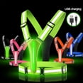 thumbnail image 4 of LED Reflective Vest Safety Gear, Light Up Vest for Night Walking Cycling, High Visibility Running Vest with Reflective Strips, 4 of 5