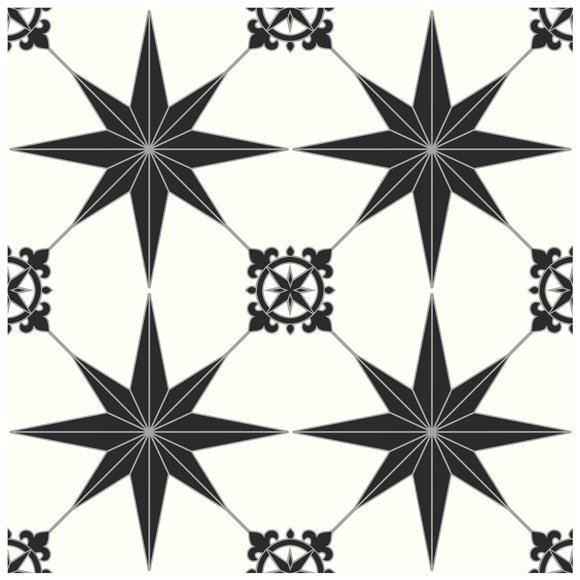 Suelo de vinilo MORCART Peel and Stick, 40 unidades, 20 x 20 cm, negro