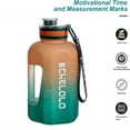 thumbnail image 2 of Djiypn Big Water Bottle, Half Gallon Drinking Water, 2.2L/74oz, Great for Gym Fitness Workout Sports Hiking and More, 2 of 9