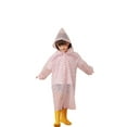 thumbnail image 1 of Girls Spring Summer Autumn Boys' Plain Color Buttoned Thick Poncho Raincoats Rain Ponchos Clothes, 1 of 5