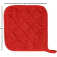 thumbnail image 4 of Lavish Home 69-09-BU Heat Resistant Quilted Cotton Pot Holders, Red - 3 Piece, 4 of 5