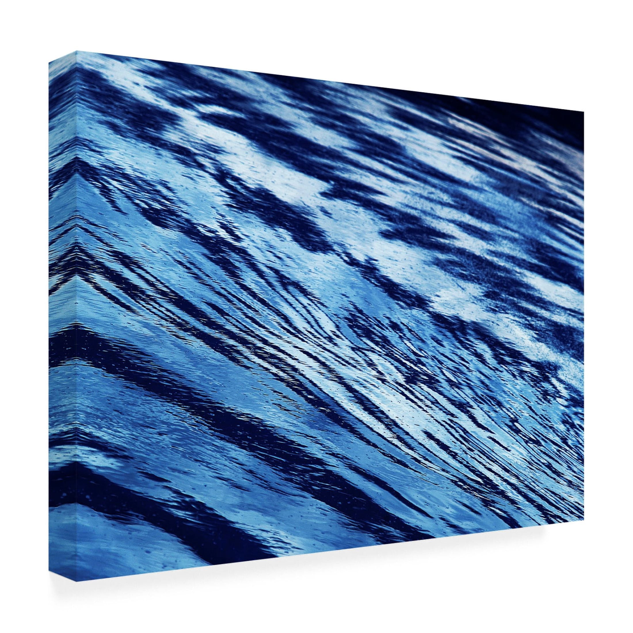 Canvas Wall Art - Clive Branson 'Water Pattern' Wall Art for Living Room, Bedroom, or Office Décor by Trademark Fine Art - 47 x 35 Inches