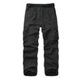 thumbnail image 6 of TRGPSG Men's Cargo Pants with Multi Pockets Outdoor Cotton Work Pants(No Belt),Black 38, 6 of 7