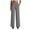 Grey, variant on vigerkar Pants Wide Leg Stretchy Work Pants High Waisted Pull-On Casual Trousers with Pockets Elastic Waist (Grey, S)