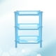 thumbnail image 4 of EeaseMX Estante de almacenamiento cuadrado desmontable de 3 capas para cocina y baño (azul), 4 of 7