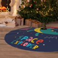 thumbnail image 6 of Rateoe Dinosau Space Explorer Print Christmas Tree Skirt 36" for Xmas Holiday New Year Party Circle Tree Mat Ornaments Decoration, 6 of 7