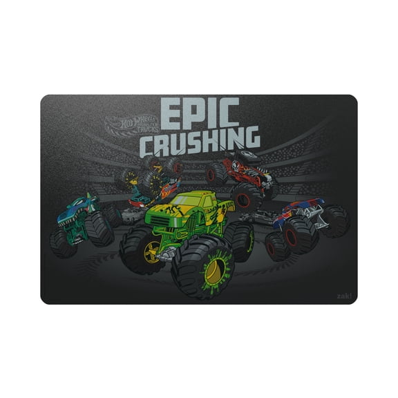 Zak Designs Hot Wheels Reusable Plastic Placemat