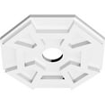 thumbnail image 2 of 10"OD x 2"ID x 3 1/2"C x 1"P Logan Architectural Grade PVC Contemporary Ceiling Medallion, 2 of 11