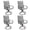 Gray, variant on LAZY BUDDY Patio Swivel Chairs Set of 2, Outdoor Dining Chairs High Back with Padded, 330lbs