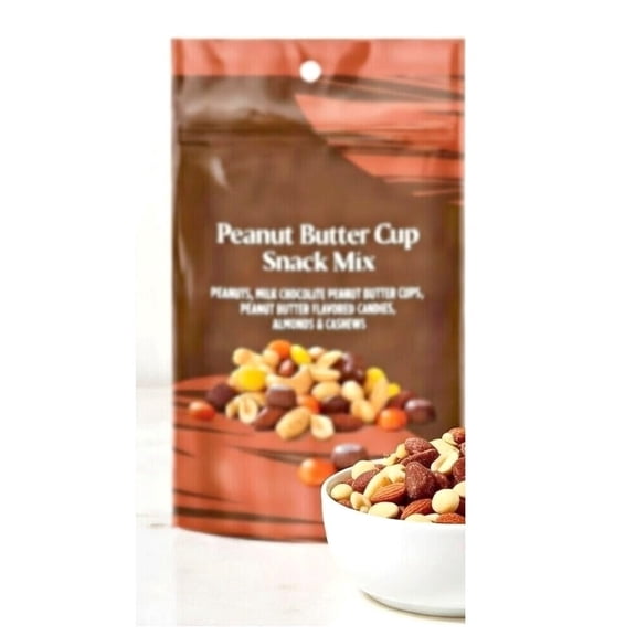 Peanut Butter Lover’s Trail Mix, Peanuts, Milk Chocolate Peanut Butter Cups, Flavored Candies, Almonds & Cashews – Sweet & Crunchy Snack Mix, Nice 8oz Bag