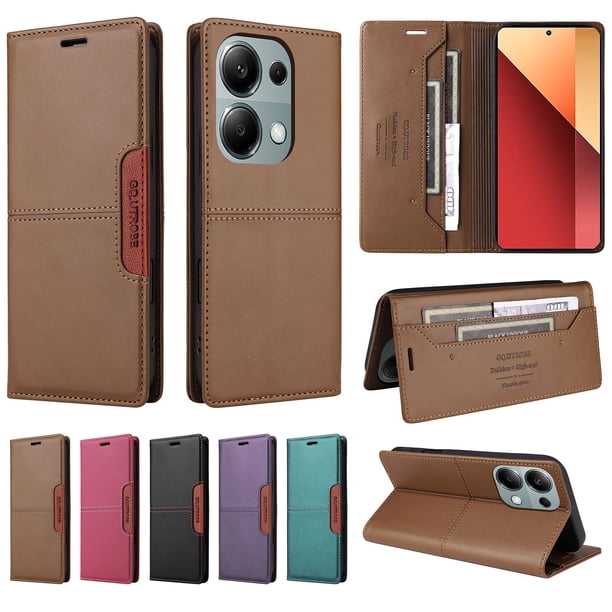 Funda Cartera GANGXUN para Xiaomi Redmi Note 13 5G– Ranuras para Tarjetas, Bloqueo RFID