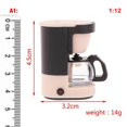 thumbnail image 3 of Baohd Simulation Coffee Machine Dollhouse 1/12 Scale for Decoration Accs Pink, 3 of 8