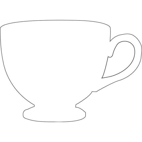 SHAPES ETC. Sticky Shape Notepad - Tea Cup