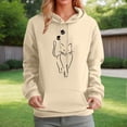 thumbnail image 2 of CONZONE Hoodies for Women Cartoon Cat Graphic Womens Pullover Hoodies Long Sleeve Hooded Sweatshirts Casual 2025 Fall Winter Clothes, 2 of 4