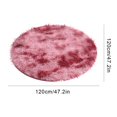 thumbnail image 2 of Soft Plush Rugs Fluffy Shaggy Round Area Rug Tie Dye Carpet Colorful Rug Anti-skid Floor Mat Decor for Living Room Bedroom Playing Room, 2 of 7