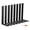 8 Pack-8 Inch, variant on 6-pack 10 Inch Heavy Duty Shelf Brackets Floating L Bracket For Wall Kitchen Mantel Shelves Support | Quarter (1/4") Thick Black Powder Coated Steel