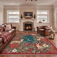 thumbnail image 6 of KUETH 2'x3' Christmas Machine Washable Rug, Non-Slip Indoor Outdoor Doormat for Doorway, Entryway and Porch, Red, 6 of 7