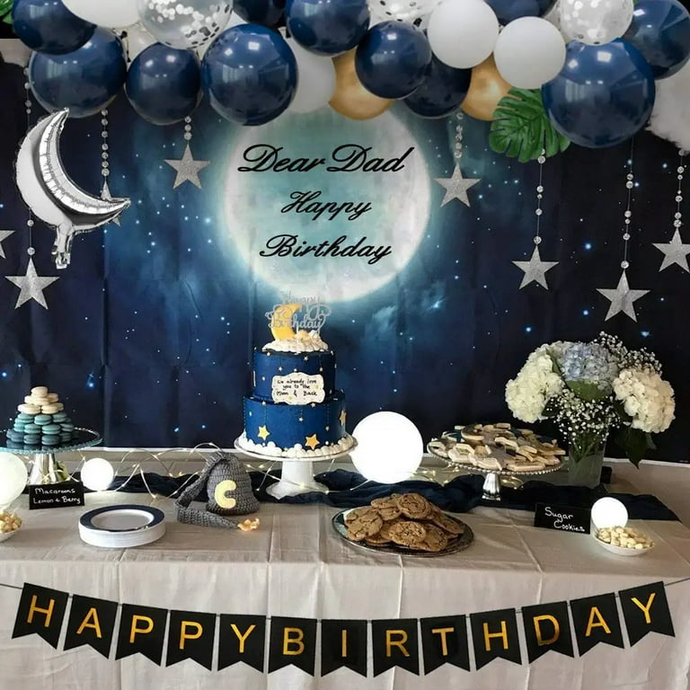 Buy SpecialYou.in Blue Theme Birthday Decoration Items for Boys, Men, Kids  Party Decor with Blue and White Balloons For Decoration, Metallic Silver  and Dark Blue decorations with HBD Banner- Set of 63pcs