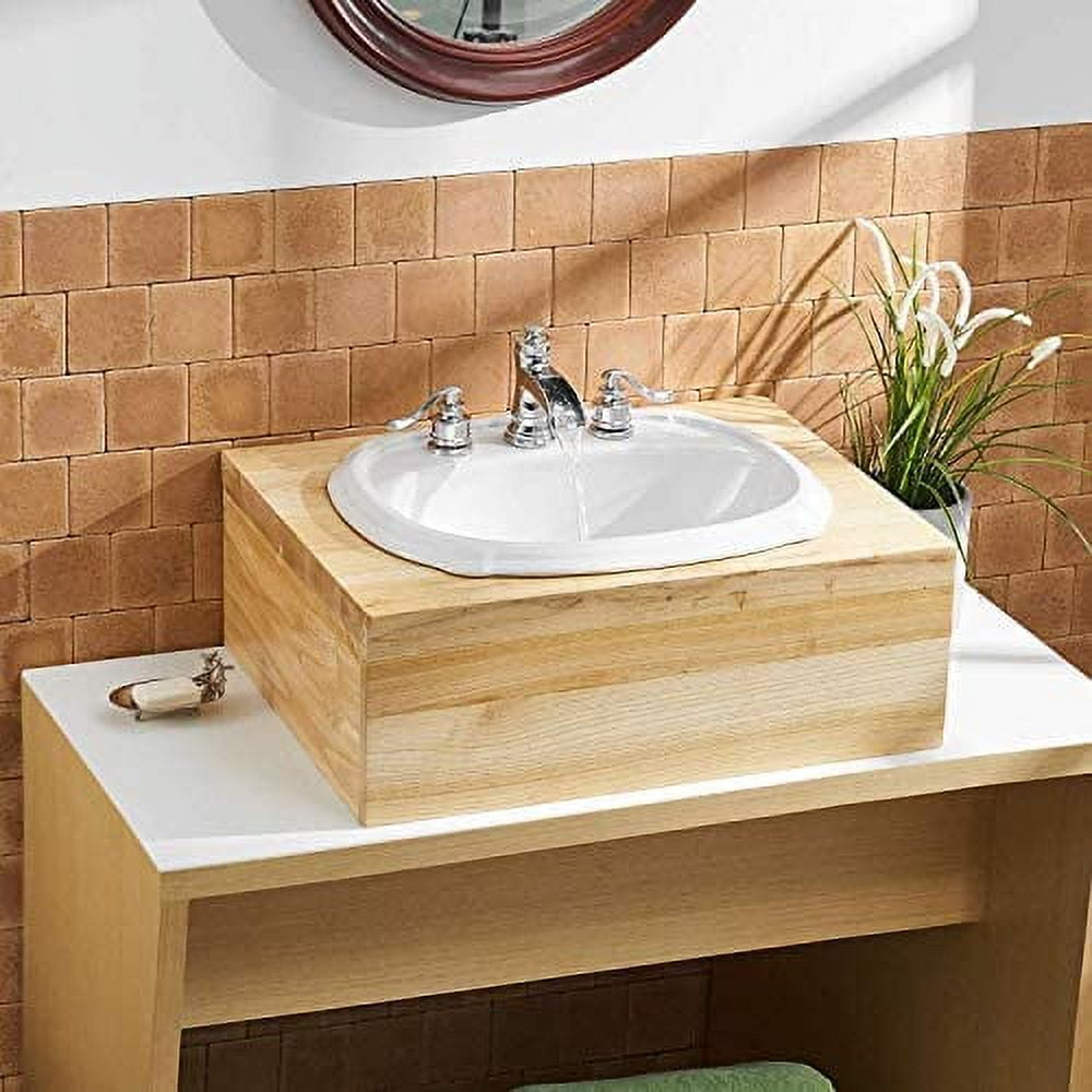 BWE 8 Inch Widespread Bathroom Faucet Chrome with Pop up Drain and Supply Hose Lead-Free Two-Handle 3 Holes Waterfall Bathroom Sink Faucet Lavatory Mi