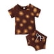 thumbnail image 1 of Ropa Para Bebé (Niño O Niña), Traje Para Niño Pequeño, Manga Corta, Estampado De Cactus Arcoíris, Pantalones Cortos, Conjunto De Dos Piezas Para Niños, Amarillo Odeerbi LM103-9901, 1 of 7