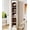 White, variant on Finmind 5-Tier Narrow Bookshelf, 70.9 Inch Tall Modern Open Storage Cube Bookcase, Slim Freestanding Display Shelf Organizer for Living Room Home Office Bedroom, White & Oak