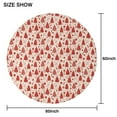 thumbnail image 6 of Red Christmas Tree Pattern Round Tablecloth 60"x60",Wrinkle Wipeable Table Cloth for Kitchen Dining Room Picnic Patio Party, 6 of 6