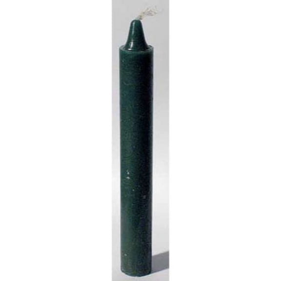 Green 6" Taper candle