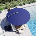thumbnail image 5 of SUNBURY 10 FT Round Cantilever Patio Umbrella with Cross Base, 5 of 13