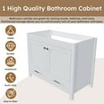 thumbnail image 4 of 42'' Bathroom Vanity without sink ,Multi-functional Bathroom Cabinet with Doors and Drawer, Solid Frame and MDF Board (Only Base), 4 of 9