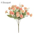 thumbnail image 1 of Flor de clavel artificial oficina en casa decoración floral fiesta de boda tela de seda ramo de flores falsas, café ligero 4 Piezas Sweethay HA6616-05B*4, 1 of 5
