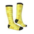 thumbnail image 3 of Balery Gold Pineapple Fun Novelty Socks Men'S Women'S Crew Socks Funny Crazy Novelty Socks Quirky And Cool Socks, 3 of 9