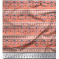 thumbnail image 1 of Soimoi Silk Fabric Stripe,Floral & Filigree Damask Decor Fabric Printed Yard 42 Inch Wide, 1 of 1