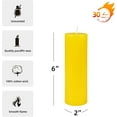 thumbnail image 4 of Zest Candle Pillar Candle, 2 by 6-Inch, Yellow, 4 of 5