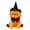 Orange, variant on Halloween Purple Cat Stuffed Animal, 11.02 in Witch Kitty Plush, Halloween Indoor Decoration for Table Fireplace, Trick Or Treat Halloween Party Gift (Purple)
