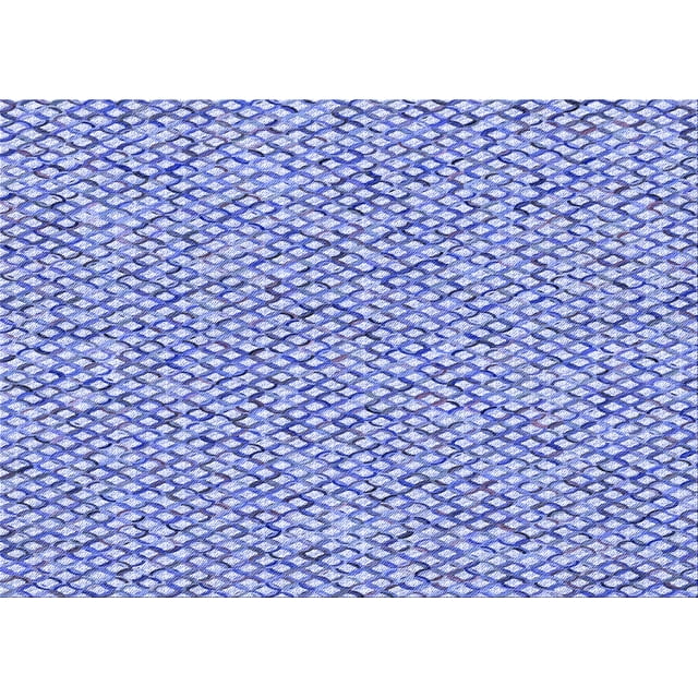 Ahgly Tapis Rectangulaire Lavable en Machine Intérieur Transitionnel Bleu Ange, 6 Pieds x 9 Pieds