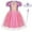 A03766-Rapunzel, variant on Jurebecia Tangled Dress for Girls Princess Toddler Puff Sleeve Dresses up Kids Halloween Costumes Birthday Party Christmas Fancy 140 cm 9-10 Years