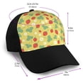 thumbnail image 2 of Yiaed Floral Strawberr Print Baseball Cap Dad Hat Polo Style Plain Blank Adjustable Size, 2 of 5