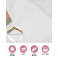 thumbnail image 6 of Boho Green Flowers Kitchen Dish Towels for Drying Dishes Set of 2, Spring Abstract Watercolor Floral Leaf Waffle Weave Microfiber Hand Tea Bathroom Towels Quick Dry & Absorbent Towel 12x12, 6 of 7