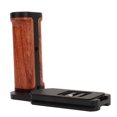 thumbnail image 1 of Manijas Laterales Universales Universales De Cámara Micro, 3 Ranuras Ajustables Manija Lateral De Madera De Cámara Universal Fácil De Instalar Con Zapatilla Fría Para Luz LED, 1 of 7