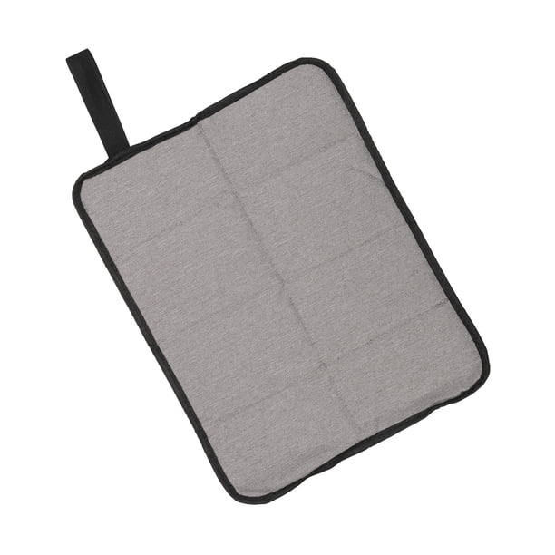 Almohadilla de Asiento para Exterior Impermeable de 15"x11" de Tela Oxford, Cojín Mini Plegable de Espuma Gris
