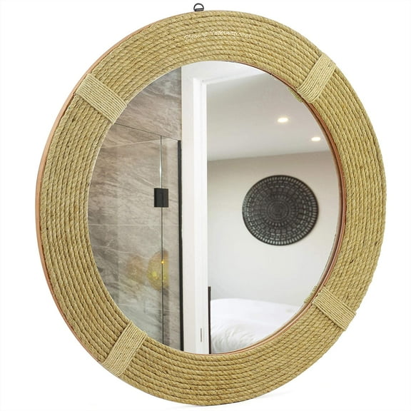 Nagina International, Pocket Money Plus Rope-Edged Mirror 60cm