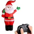 thumbnail image 1 of Juguete Santa Claus Inflable de 4 Pies con Control Remoto, Decoración Navideña para Fiestas y Eventos Al Aire Libre, 1 of 9