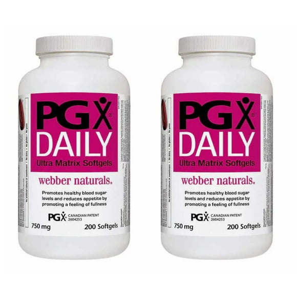 Webber Naturals PGX Daily - 2 x 200 Softgels | Weight Management & Appetite Control